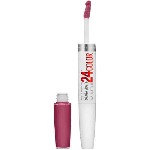 Miniatura 36 de Maybelline Super Stay 24, lápiz labial líquido de maquillaje de 2 pasos, color altamente pigmentado de larga duración con bálsamo hidratante, Merlot