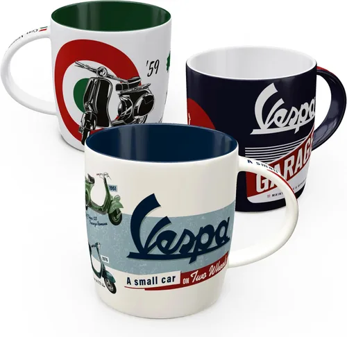 Miniatura 7 de Nostalgic-Art Taza de café retro, 11.2 oz, Vespa – Tabla de modelos – Idea de regalo para los fanáticos de los scooters, Producto de licencia
