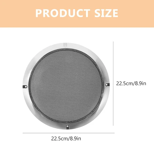 Miniatura 6 de VICASKY Cubierta de parrilla para altavoz de automóvil, red de protección de malla de hierro duradera para fácil instalación, accesorios de audio