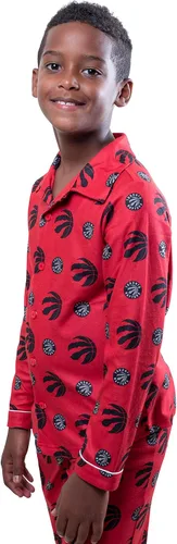 Miniatura 3 de Ultra Game NBA Boys 2-Piece Loose-fit Button Down Pajamas Set (Sizes 4-20)