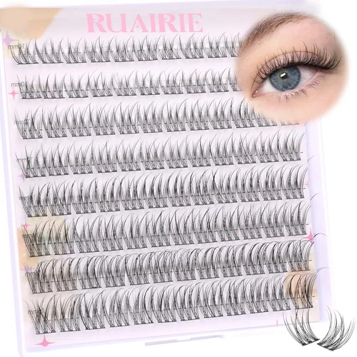Miniatura 15 de Extensiones de pestañas dispersas en racimo, pestañas individuales, extensiones de pestañas naturales en racimo, 9-11 mm, 96 unidades, para colocar
