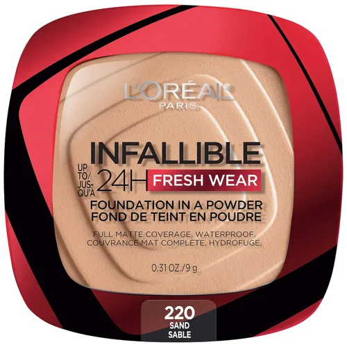 Miniatura 19 de L'Oreal Paris - Maquillaje base en polvo Infallible Fresh Wear, Porcelain 010 (porcelana 010), 0.31 onzas