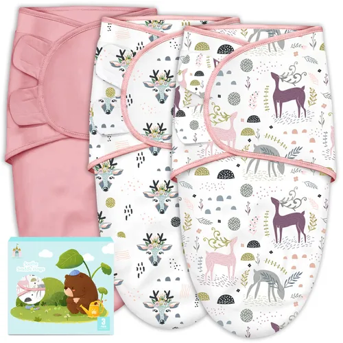 Miniatura 9 de Cute Castle 3 paquetes de sacos de dormir para bebé - Saco de dormir para recién nacido - Manta para envolver ergonómica para bebé para niños y Azul