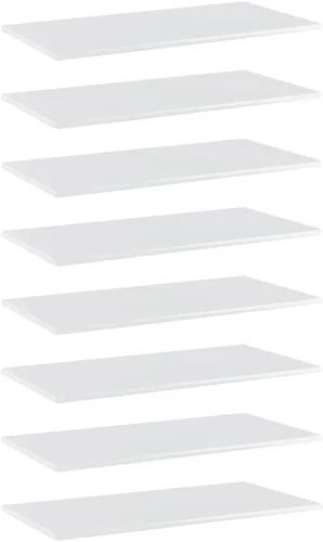 Miniatura 114 de 8 tableros de repuesto para estanterías, paneles de repuesto de aglomerado, unidades de almacenamiento, estantes organizadores, roble Sonoma de 15.7