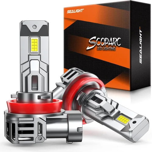 Miniatura 19 de Bombillas SEALIGHT H1, 30000 lm 6500 K Bombillas antiniebla H1 con ventilador de refrigeración, tamaño 1:1 mini para vehículos todo terreno ATV/UTV