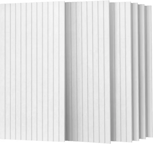Miniatura 11 de UMIACOUSTICS Paquete de 6 paneles acústicos, panel decorativo a prueba de sonido de 47.2 x 23.6 pulgadas para oficina, cine en casa, estudio, gris