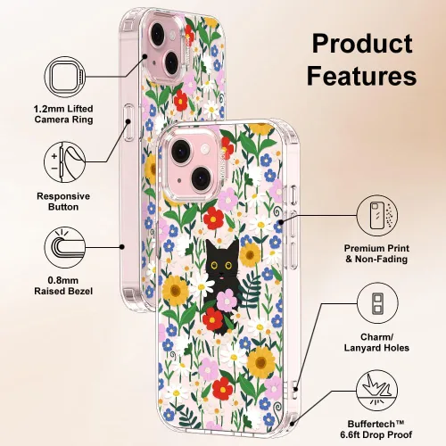 Miniatura 6 de MOSNOVO - Funda para iPhone 14/15 Plus, protección Buffertech contra caídas de grado militar (6.6 pies), antidesprendimiento, poliuretano