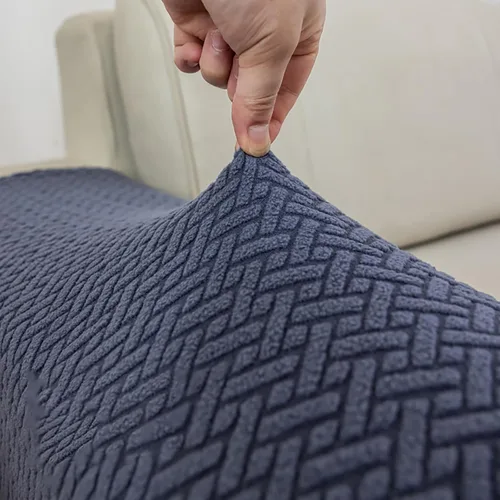 Miniatura 8 de Juego de 2 Fundas para Brazos de Sofá Sillón de Poliéster Elástico Fundas para Reposabrazos de Sofá Sillón Reclinable Fundas Protectoras con Marrón