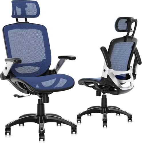 Miniatura 24 de GABRYLLY Silla de Oficina Ergonómica, Silla de Escritorio de Respaldo Alto para el Hogar con Reposacabezas, Brazos Abatibles, Bloqueo de Inclinación