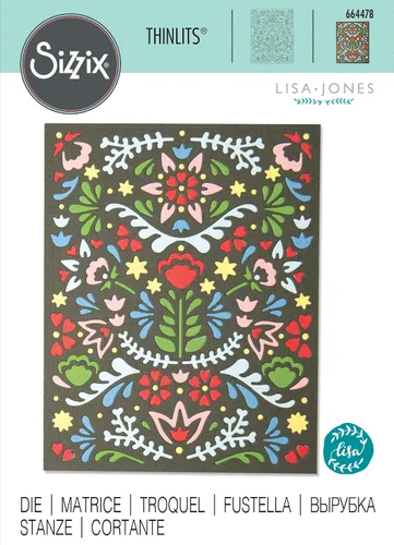 Miniatura 3 de ELLISON SIZZIX THINLITS DIES MÁSCARA FOLK