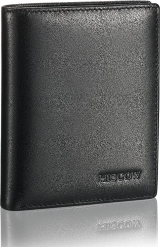 Miniatura 40 de HISCOW Billeteras plegables de cuero de grano completo para hombres, billetera minimalista delgada para hombre, regalos para papá, cumpleaños, día