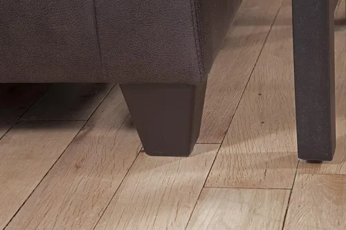 Miniatura 6 de American Furniture Classics Sofá de dos plazas con brazos cuadrados, marrón