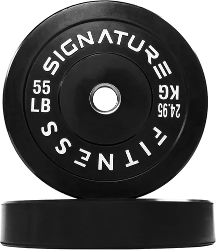 Miniatura 16 de Juego de placas olímpicas de amortiguación Fitvids, placas de peso de 2" para entrenamiento de fuerza y levantamiento de pesas, París o juego