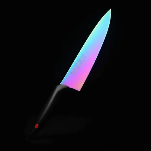 Miniatura 2 de SUMIKAMA KASUMI 22020/RA Cuchillo Kasumi, revestimiento de titanio, cuchillo en forma de espada, fabricado en Japón, 7.9 pulgadas (7.9 in), cuchillo