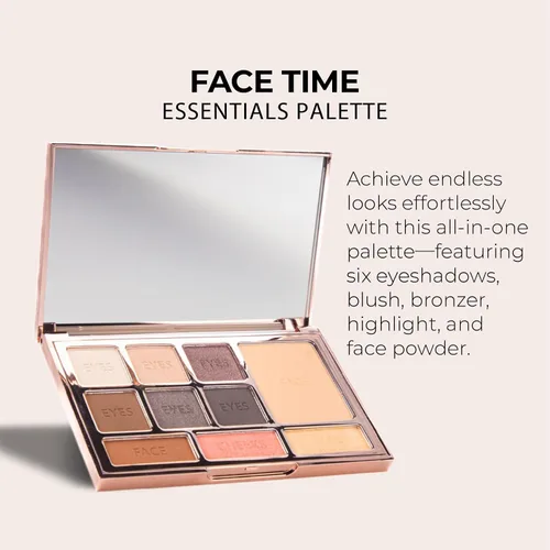 Miniatura 5 de LUMINESS Face Time - Kit de maquillaje todo en uno, incluye paleta facial, base de aerógrafo y brocha de maquillaje, de larga duración, sedoso, 03
