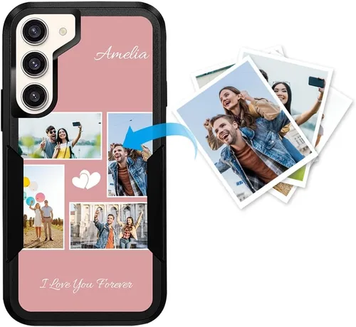Miniatura 43 de Funda protectora personalizada para Samsung Galaxy S22 Ultra 5G (versión 2022), funda protectora de doble capa resistente con múltiples fotos, a