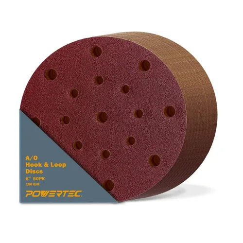 Miniatura 26 de POWERTEC PRO 45900C-45 - Disco de lijado surtido de 9 agujeros de 5 pulgadas, grano 80/120/220, discos de respaldo de gancho y bucle de cerámica