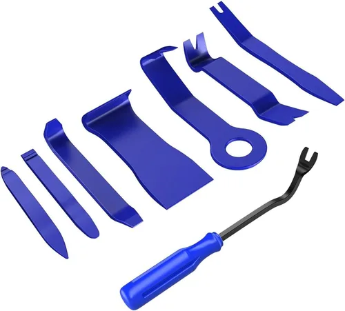 Miniatura 19 de GOOACC Kit de herramientas de extracción de moldura automática de 6 piezas, kit de herramientas antiarañazos para panel de tablero de audio de Negro
