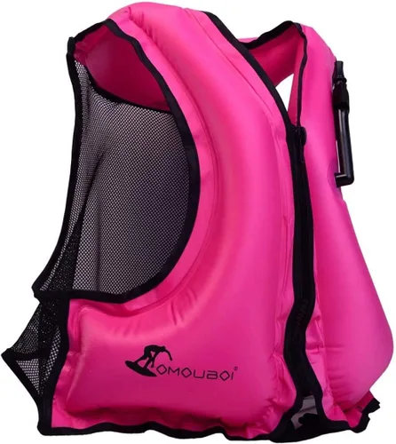 Miniatura 12 de OMOUBOI Chaleco inflable de esnórquel, chaleco de natación para adultos, chaleco de esnórquel, chaqueta de flotabilidad inflable, chaquetas de buceo