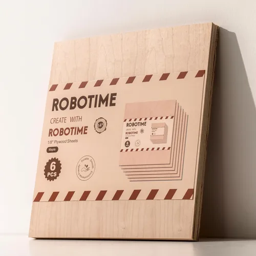 Miniatura 9 de ROBOTIME 6 piezas de madera contrachapada de nogal de 0.118 pulgadas para corte láser, madera contrachapada de 1/8 para manualidades, grabado