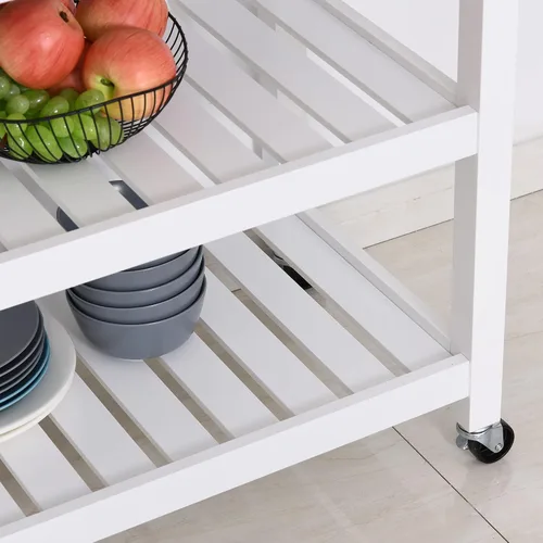 Miniatura 8 de HOMCOM Isla de cocina con parte superior de acero inoxidable, isla de cocina tradicional con almacenamiento, carrito de bloque de carnicero