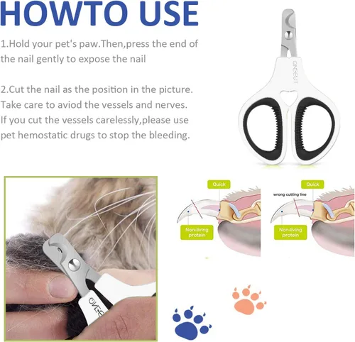 Miniatura 3 de Cortauñas para Mascotas, Versión Actualizada Cortauñas para Gatos y Gatitos para Recortar, Cortauñas Profesionales para Mascotas Mejores para Gatos