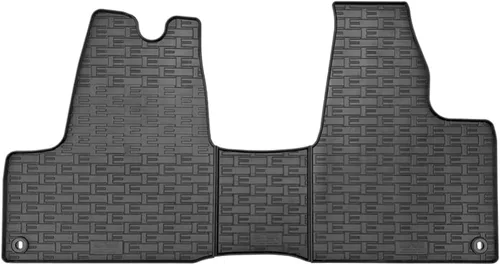 AUTO-STYLE - Juego de alfombrillas de goma compatibles con Maxus eDeliver 3 (ev-30) 2020- (3 piezas + sistema de fijación)