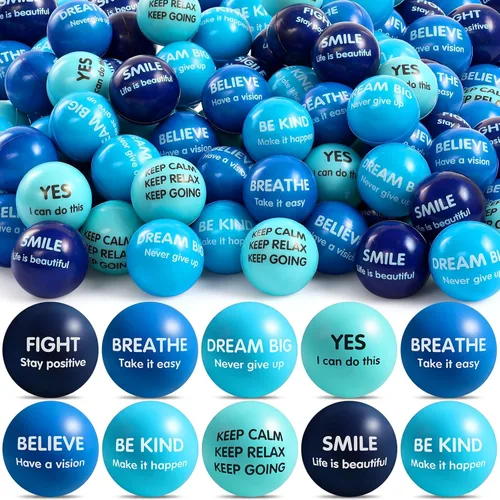Miniatura 11 de Liliful 48 bolas motivacionales para el estrés, bolas inspiradoras a granel para adultos, alivio de la ansiedad, juguetes para la ansiedad, regalos