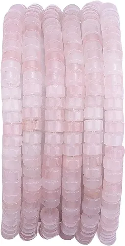 Miniatura 15 de BEADIA Cuentas Espaciadoras de Jade Amarillo Natural en Forma de Tapa, Cuentas Semipreciosas Sueltas para Hacer Joyas con Encuadernación, 4mmx2mm