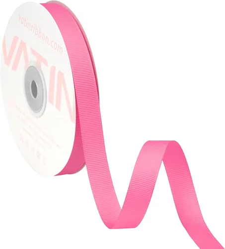 Miniatura 102 de Vatin - Rollo de cinta de grogrén, rollos de 25-50 yardas, perfecto para decoración de bodas, coronas, baby showers, envolturas de paquete de regalo