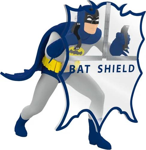 Adorno de Navidad Hallmark Keepsake 2025, Batman de la serie clásica de televisión detrás del escudo del murciélago, regalos para los fans de DC