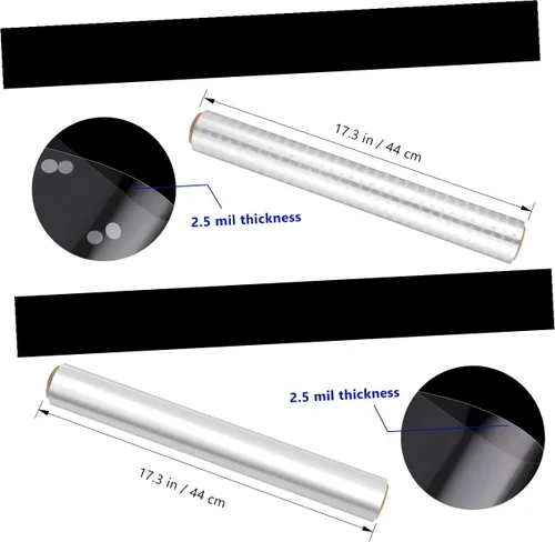 Miniatura 2 de Cabilock Bolsas de celofán transparente de celofán para cestas de regalo, 2 unidades de rollo de envoltura de grosor de 17 pulgadas x 100 pies