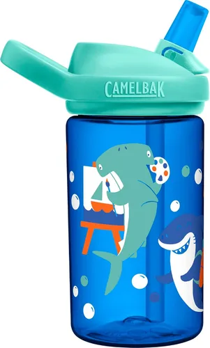 Miniatura 53 de CamelBak Eddy+ Kids Water Bottle with Bite Valve Straw, Leak‑Resistant Easy‑Sip Design for Everyday Hydration, 14oz Kids Animales de la selva