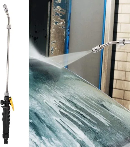 Miniatura 6 de Varita de riego, rociador de agua, G3/8 pulgadas Dn10 2 en 1 de alta presión ajustable pulverizador de agua de flores boquilla de riego de 22.8