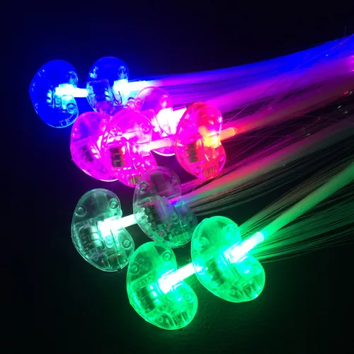 Miniatura 4 de Pinza para el cabello, paquete de 12 juguetes con luz LED intermitente, luces LED ópticas, pasadores para fiesta, horquilla de baile de bar