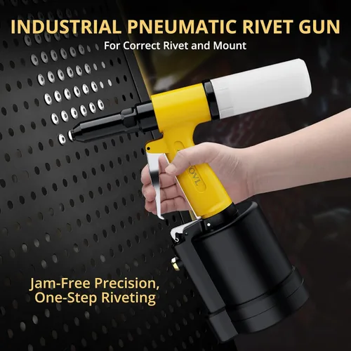 Miniatura 2 de AMTOVL Remachadora Neumática - Pistola de Remaches Neumática de Tracción 3917LBF, Remachadora de Aire de Servicio Pesado con Capacidad para 3/32