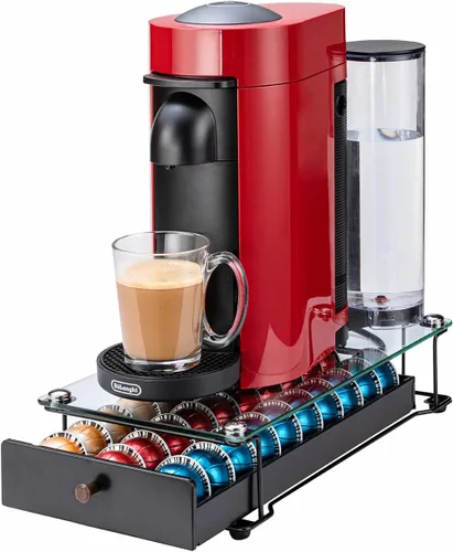 Organizador de cajones de cápsulas de café para Nespresso Vertuo, soporte para cápsulas de café, organizador de cápsulas de café con estantes de