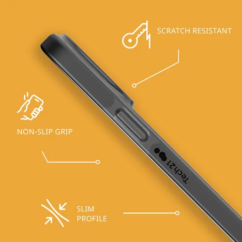 Miniatura 4 de Tech21 iPhone 14 Pro Max Evo Check – Funda protectora delgada y absorbente de golpes con protección FlexShock Multi-Drop de 16 pies y botones Negro