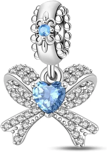 Miniatura 27 de Pulsera y collar de plata de ley 925 con dije de corazón, mariposa, loto, avión, viaje, lindo gato, cuentas, regalo para mujer