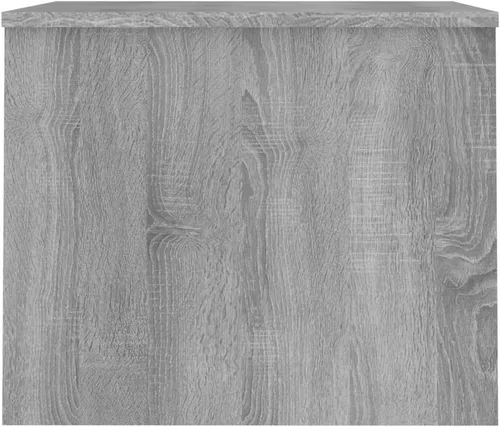 Miniatura 5 de Mesa auxiliar, mesa de centro grande, mesa de centro estrecha adecuada para sala de estar, oficina, balcón, sala de estar familiar, Sonoma gris