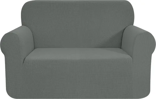 Miniatura 70 de CHUN YI - Funda elástica de 1 pieza para sillón grande, funda protectora suave de Jacquard con elastano, detalle de cuadros y parte inferior