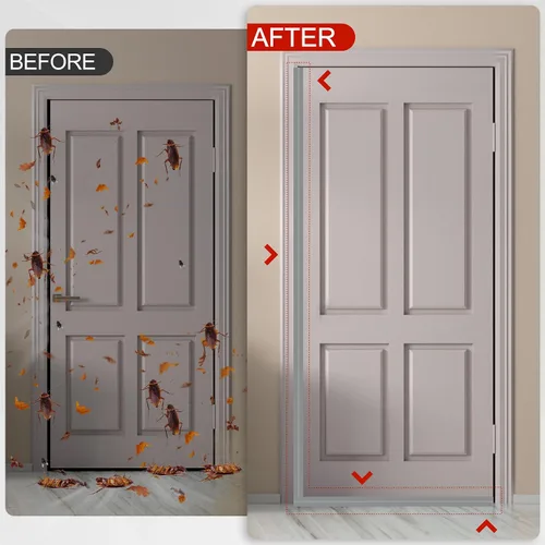 Miniatura 6 de MYFAMIREA Cinta de sellado para puerta 2 pulgadas (ancho) x 40 pies (largo) Cinta adhesiva de sellado de silicona para puerta, tapón de corriente