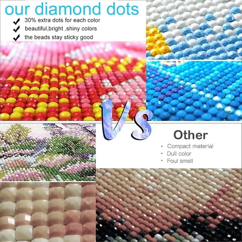 Miniatura 5 de Leimonri Kits de arte de diamantes para adultos, arte de diamantes del mundo marítimo, pinturas de puntos de diamante para principiantes, kits