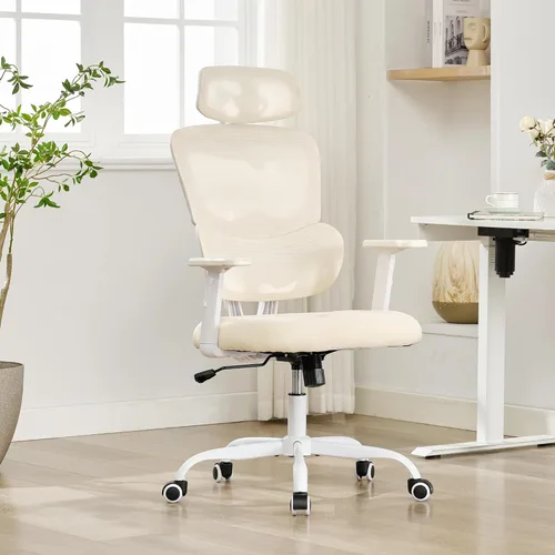 Silla de oficina ergonómica, sillas de escritorio de oficina de malla para el hogar, silla de oficina con respaldo alto de 330 libras, silla