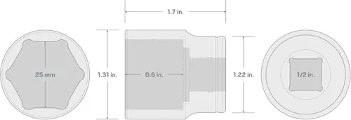Miniatura 2 de TEKTON - Dado de encastre (pulgada)