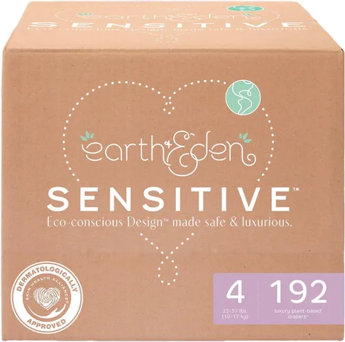 Miniatura 11 de Earth & Eden Pañales para bebé sensibles, talla 7 (80 unidades), pañales ecológicos e hipoalergénicos, sin productos químicos agresivos, cómodos