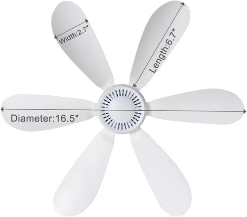 Miniatura 3 de Mini ventilador de techo pequeño USB silencioso camping opcional emergencia portátil colgante al aire libre Gazebo Canopy Ventiladores silenciosos