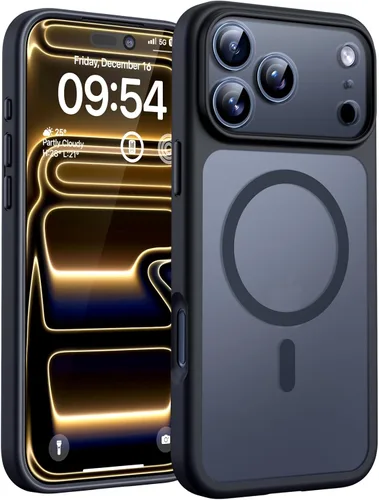 Miniatura 208 de TOCOL Funda magnética 3 en 1 para iPhone 14 Pro, mejorada [protección completa de cámara] con 2 protectores de pantalla, funda de grado militar Azul
