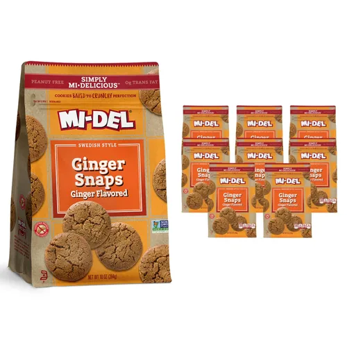 Miniatura 9 de Mi-Del Galletas Snaps de Vainilla - Galletas Crujientes de Vainilla - Certificadas Sin GMO, 0g de Grasa Trans, Galletas Saludables (Paquete de 8)