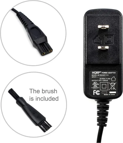 Miniatura 3 de HQRP Adaptador de CA de 15 V compatible con Philips Norelco 3100 3500 9000 9700 Series, S9721 AT811 7885XL 7886XL 8020X 8040X 8060X 8138XL 8867XL